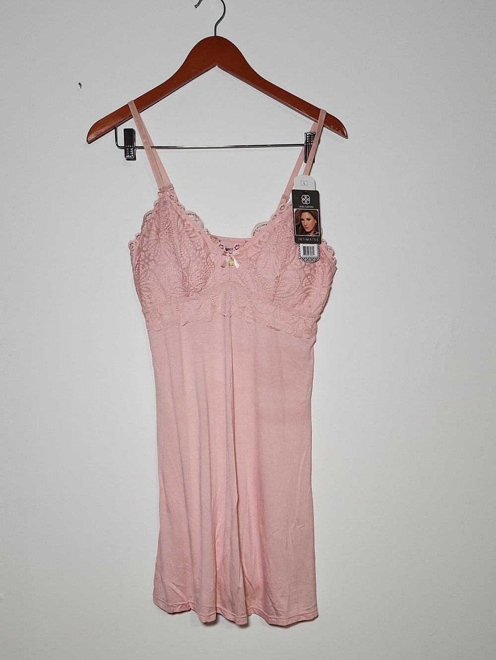 Daisy Fuentes Blush Lace Trim Chemise